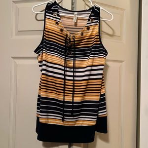 PerSeption Concepts striped tank size XL